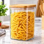 Premium Glass Storage Jar with Bamboo Lid